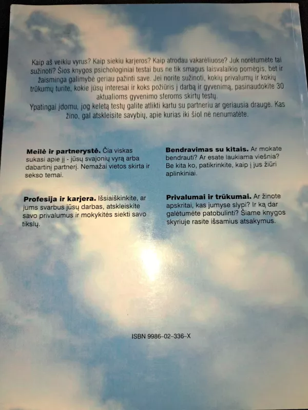 Psichologiniai testai - litera alma, knyga 6