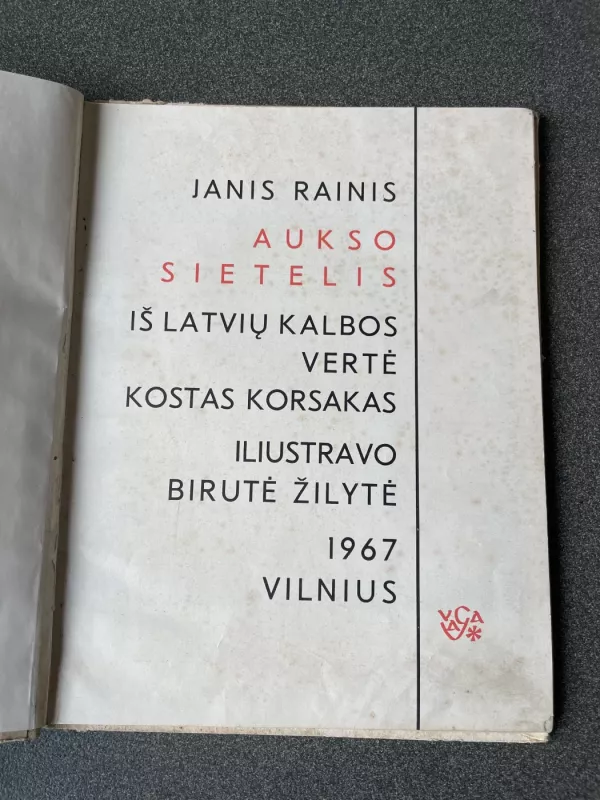 Aukso sietelis - Janis Rainis, knyga 3