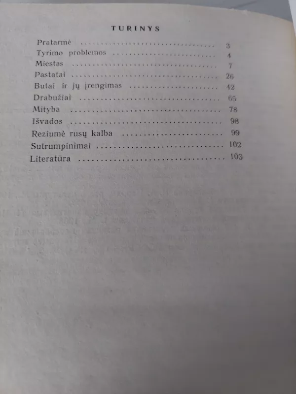 Lietuvos miesto gyventojų materialinė kultūra XX a. - Antanas Daniliauskas, knyga 3
