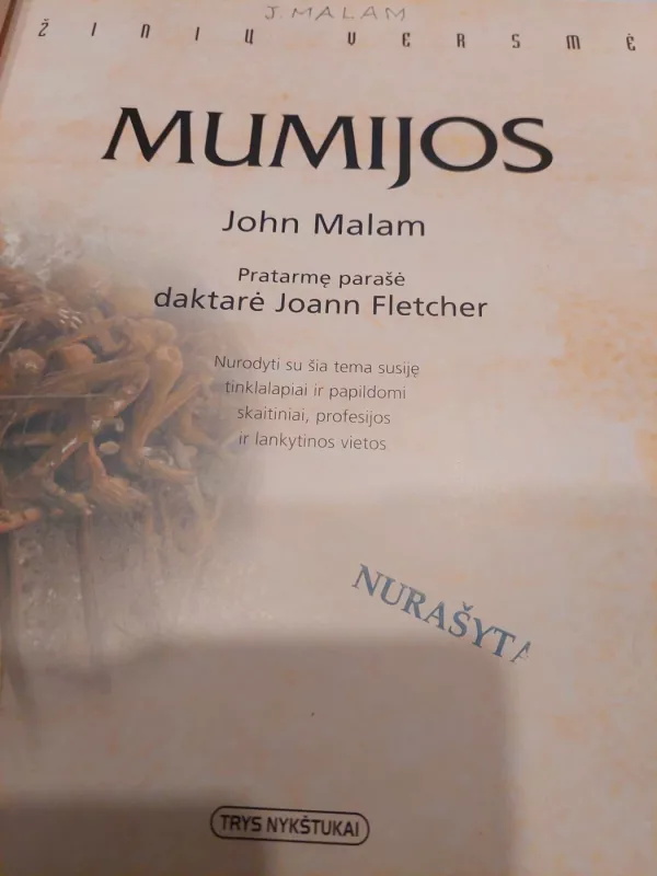 Mumijos - John Malam, knyga 3