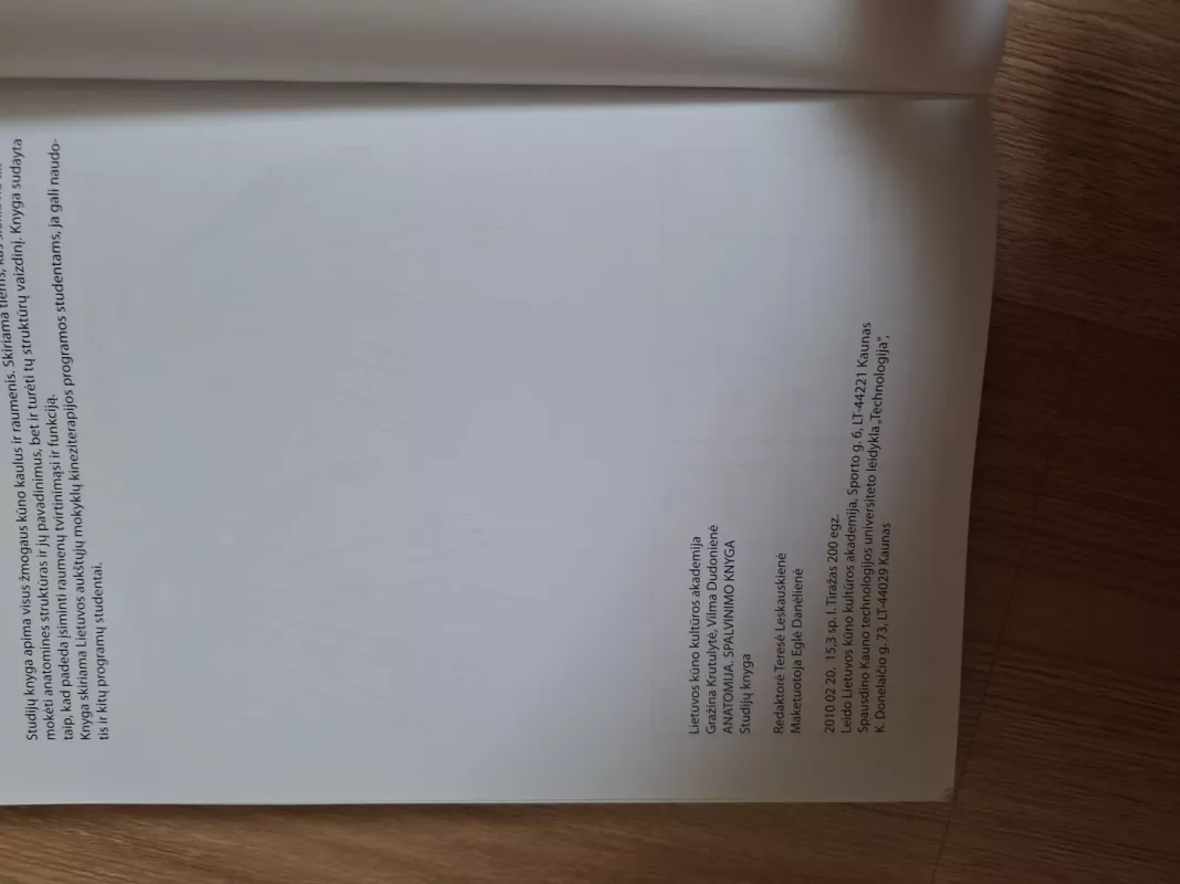 Anatomija. Spalvinimo knyga - Gražina Krutulytė, knyga 4