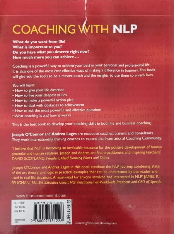 Coaching with NLP - Joseph O'Connor, knyga 3