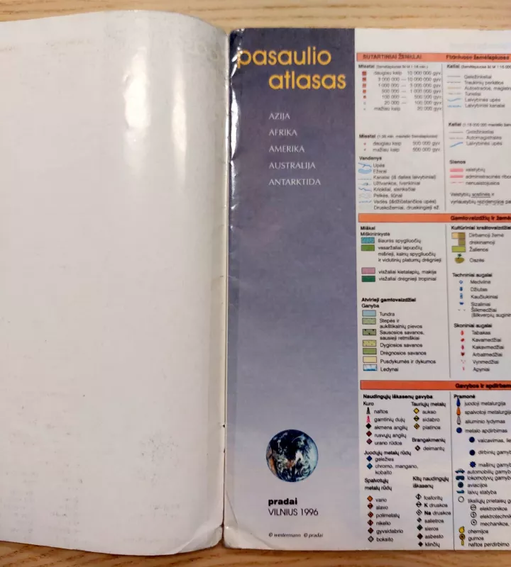 Pasaulio atlasas. Azija, Afrika, Amerika, Australija, Antarktida - Autorių Kolektyvas, knyga 3