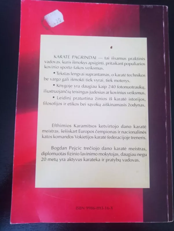 Karatė pagrindai - Karamitsos, knyga 5