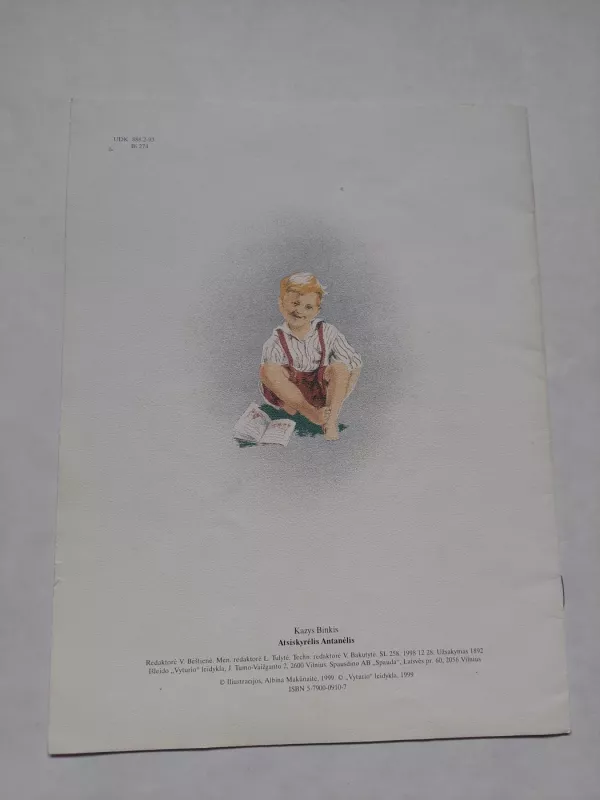 Atsiskyrėlis Antanėlis - Kazys Binkis, knyga 4