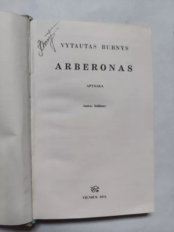 Arberonas - Vytautas Bubnys, knyga 2