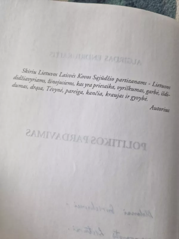 Politikos pardavimas - Algirdas Endriukaitis, knyga 5