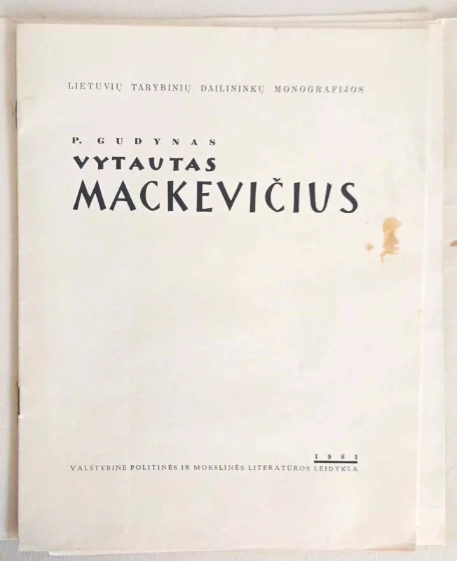 Vytautas Mackevičius - P. Gudynas, knyga 4