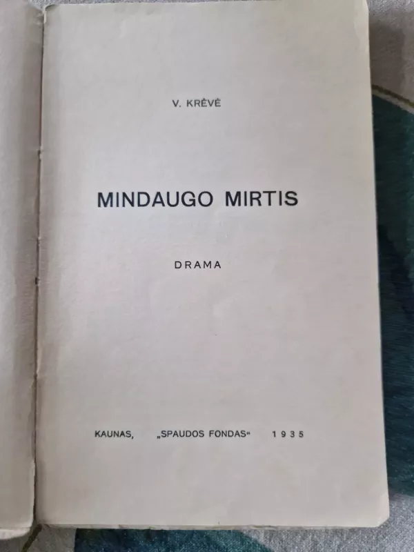 Mindaugo mirtis - Vincas Krėvė, knyga 4