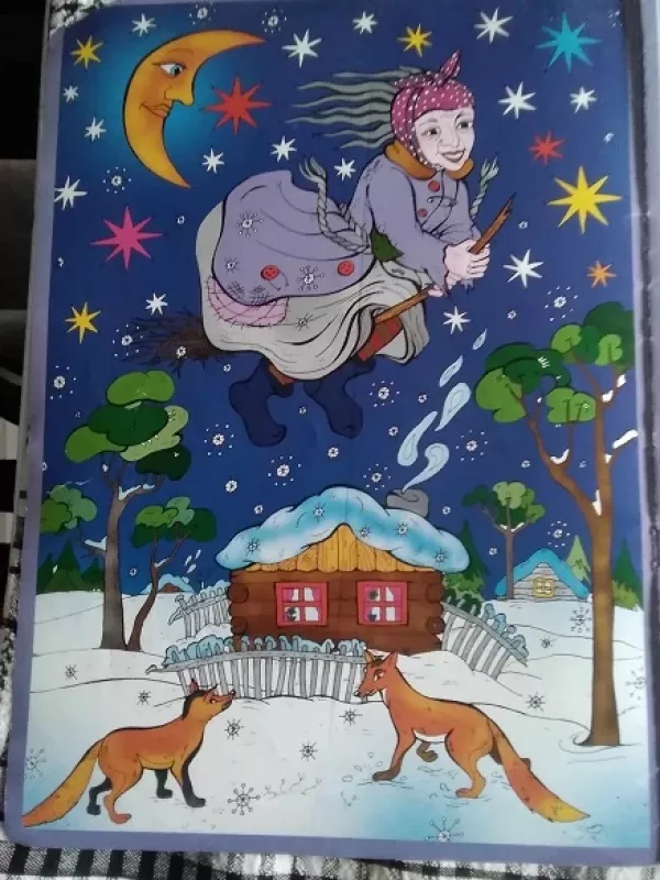 Senelės pasaka (Apšerkšniję mūsų žiemos). Iliustruota pasaka - Salomėja Nėris, knyga 4