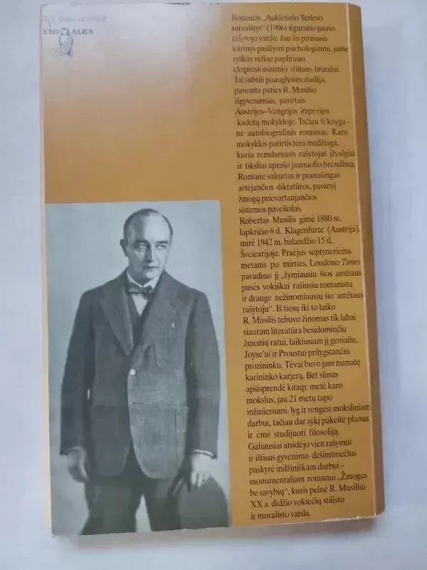 Auklėtinio Terleso sumaištys - Robert Musil, knyga 4