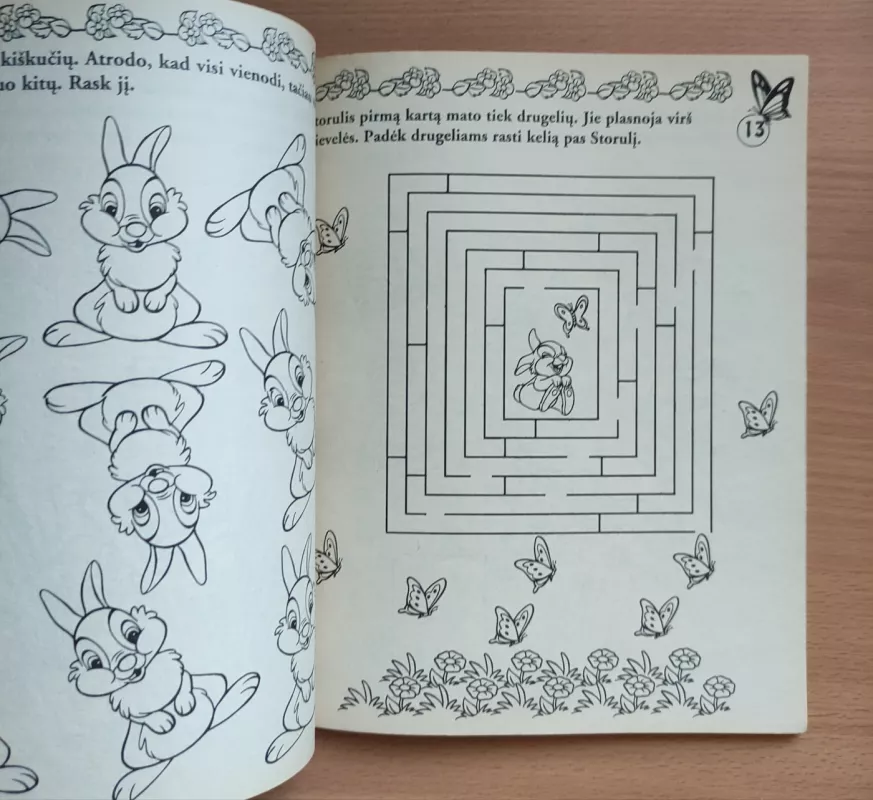 Bembis: galvosūkiai, labirintai, kryžiažodžiai - Walt Disney, knyga 5