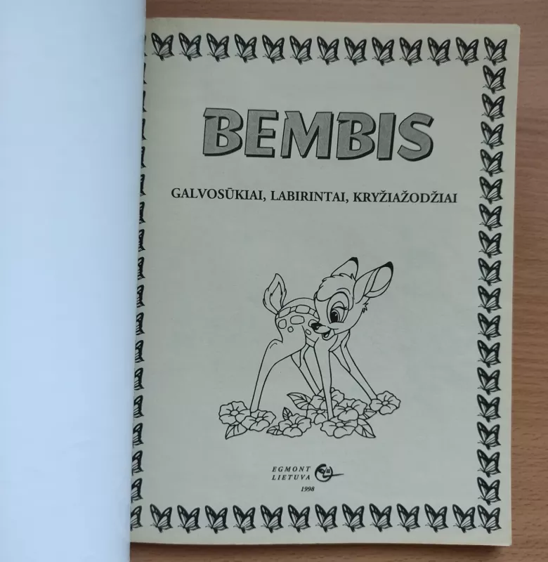 Bembis: galvosūkiai, labirintai, kryžiažodžiai - Walt Disney, knyga 3