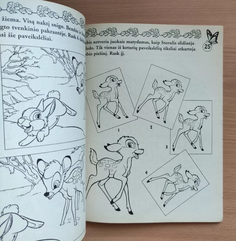 Bembis: galvosūkiai, labirintai, kryžiažodžiai - Walt Disney, knyga 6