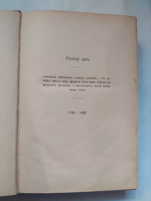 Lenkų literatūra 1795-1905 - Bronislovas Chlebovskis, knyga 5