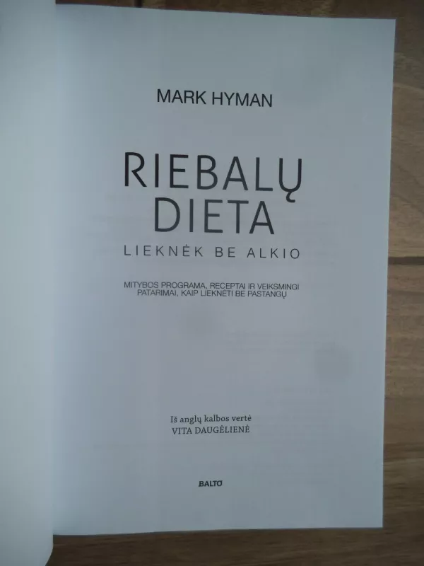 Riebalų dieta - Mark Hyman, knyga 3