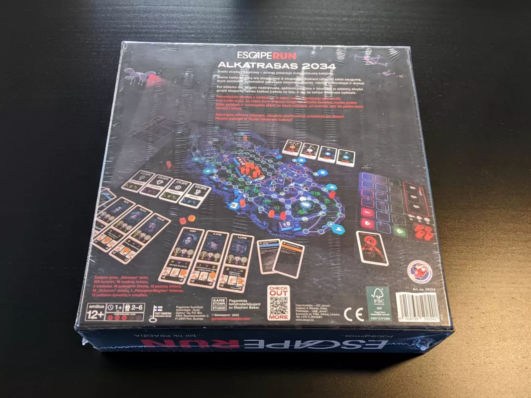 EscapeRUN Alkatrasas 2034 - , stalo žaidimas 3