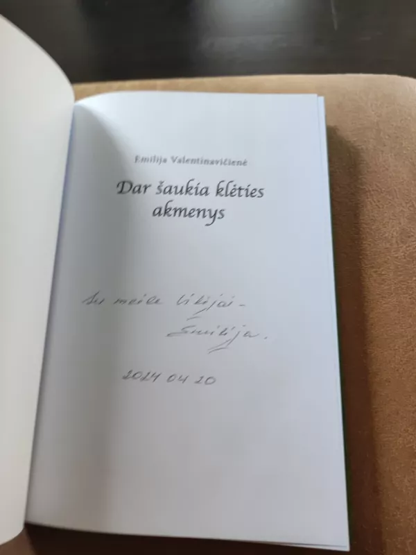 Dar šaukia klėties akmenys - Emilija Valentinavičienė, knyga 3