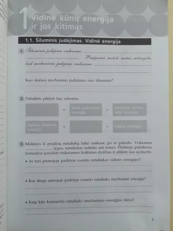 Fizikos pratybos 1 dalis IX klasei - Palmira Pečiuliauskienė, Vladas Valentinavičius, knyga 4