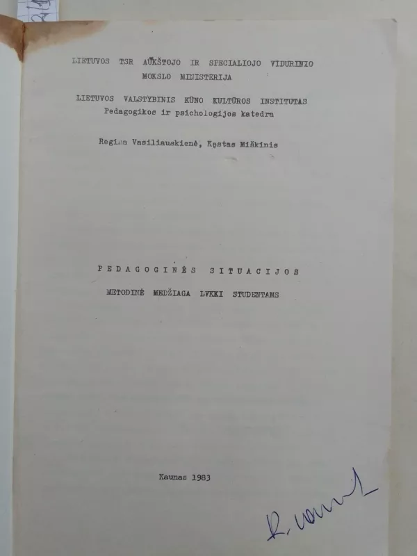 Pedagoginės situacijos - Regina Vasiliauskienė, Kęstas Miškinis, knyga 3