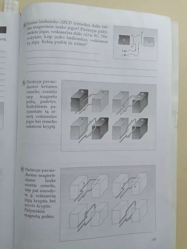 Fizikos pratybos 2 dalis IX klasei - Palmira Pečiuliauskienė, Vladas Valentinavičius, knyga 6