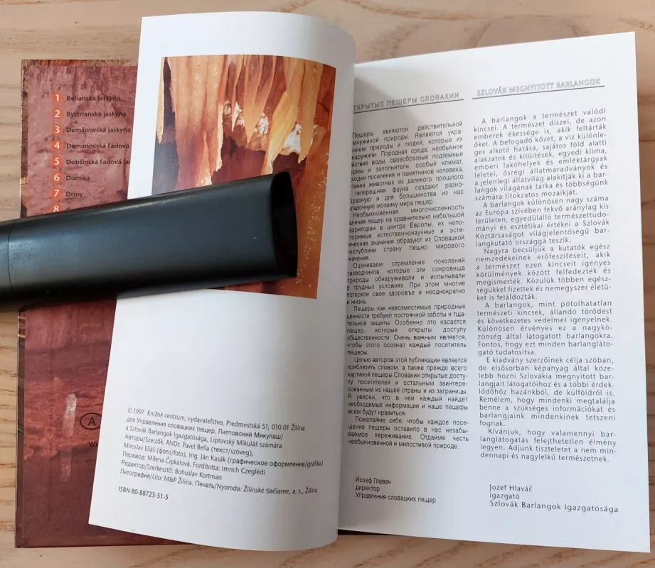 Požeminiai Slovakijos urvai/ Slovakia Peščery / Szlovák Barlangok Igazgatósága - Pavel Bella, Bohuslav Kortman, knyga 4