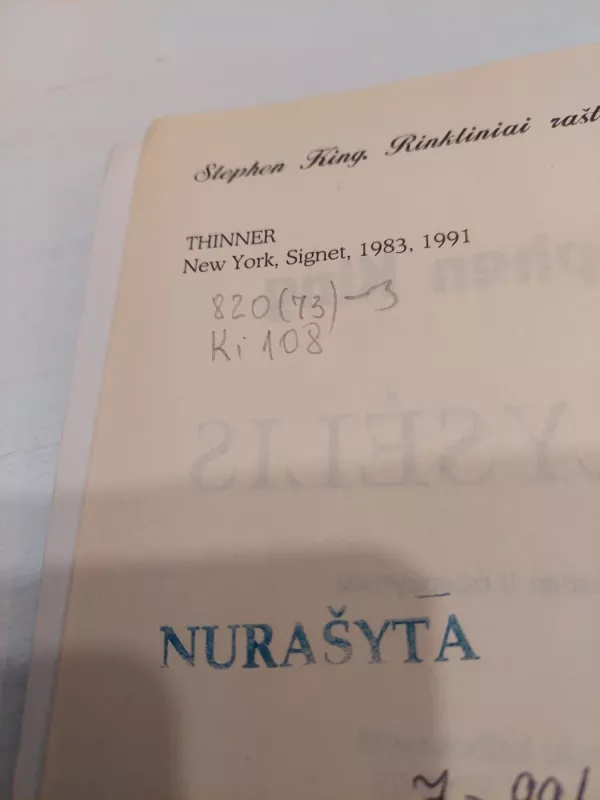 Sulysėlis - Stephen King, knyga 4