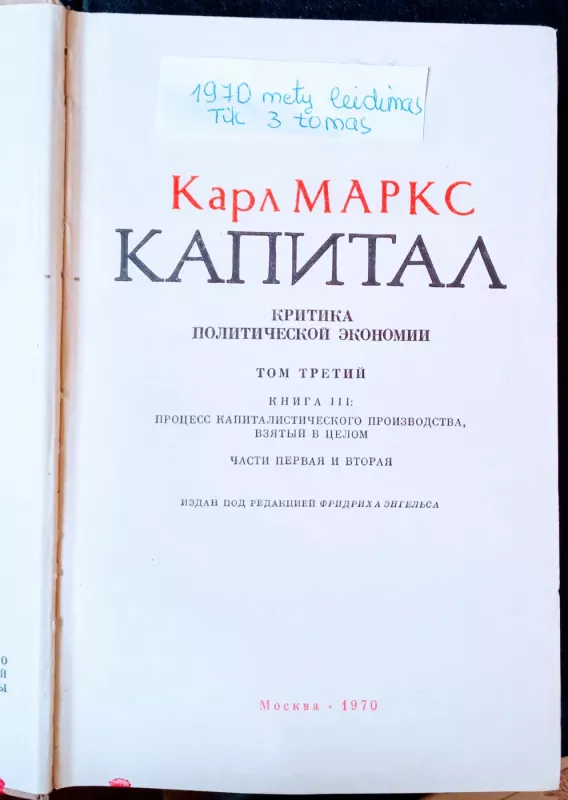 Капитал (3 часть) - Карл Маркс, knyga 4