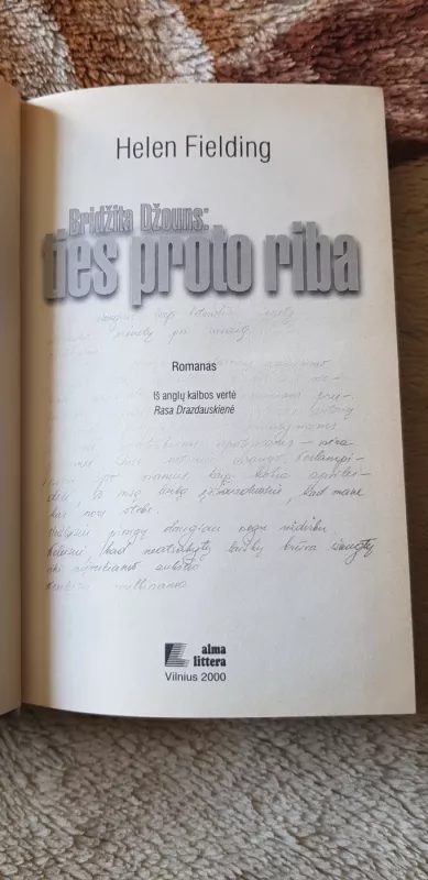 Bridžita Džouns: ties proto riba - Fielding Helen, knyga 3