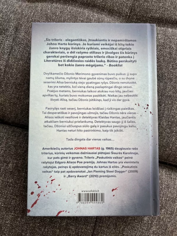 Paskutinis vaikas - John Hart, knyga 3