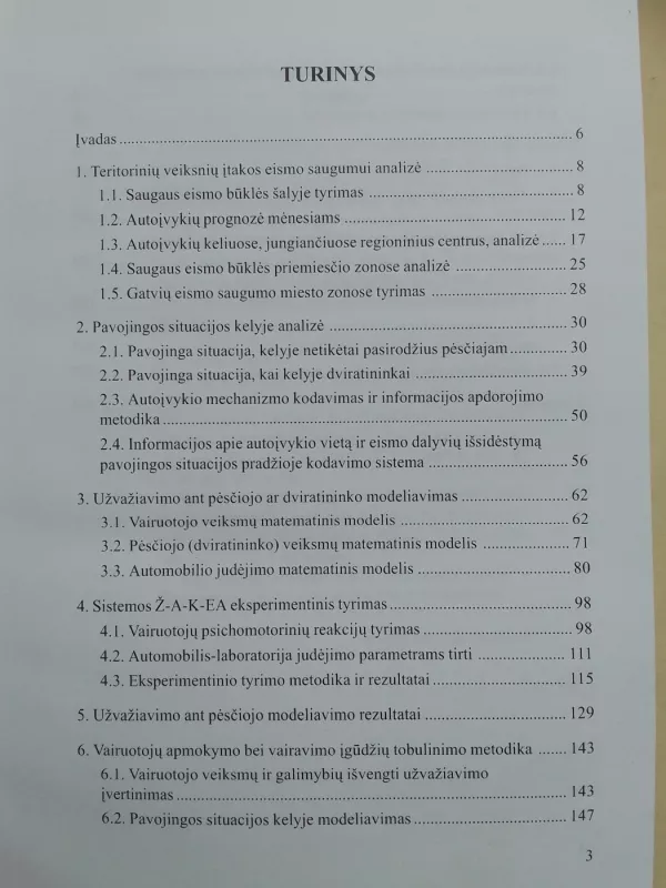 Autoįvykių analizė ir modeliavimas - O. Lukoševičienė, knyga 4