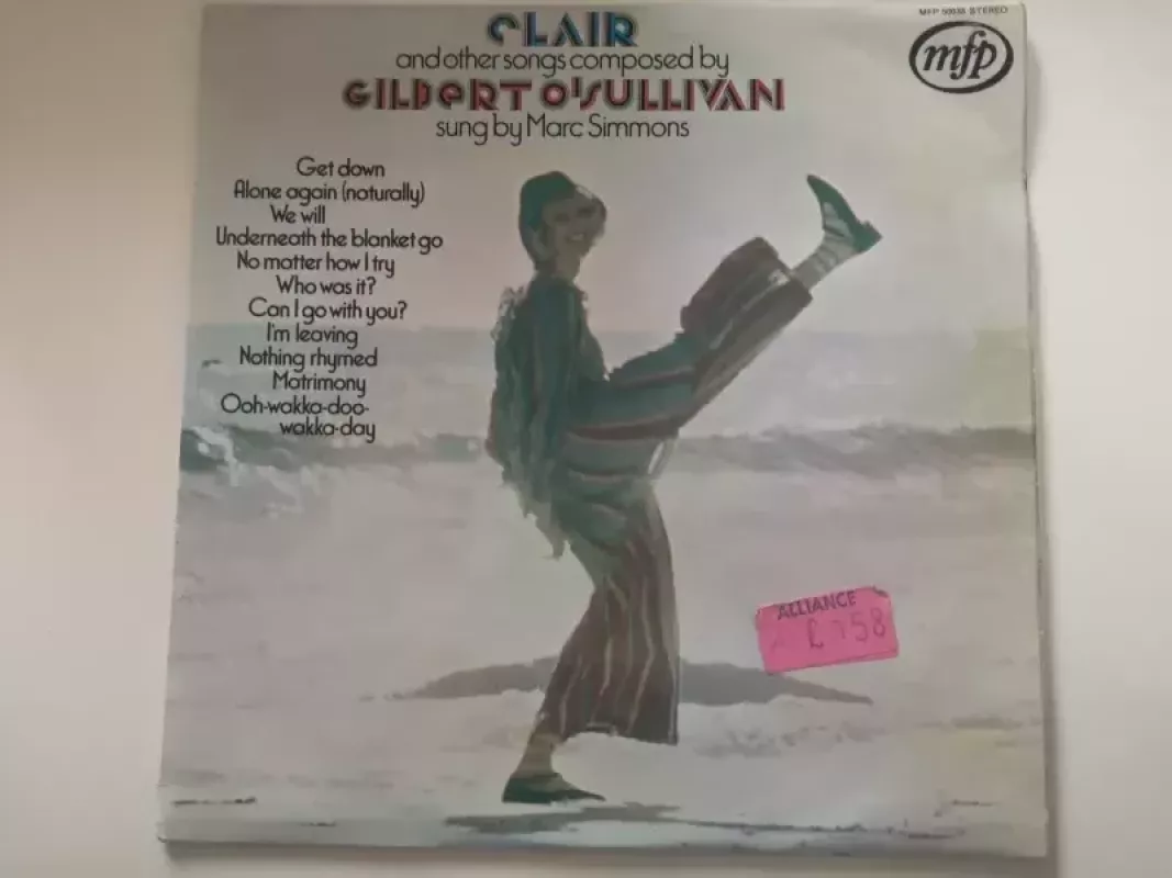 Songs Composed by O'Gilbert Sullivan - Marc Simmons, plokštelė 2