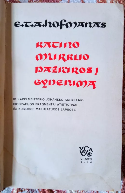 Katino Murklio pažiūros į gyvenimą - Autorių Kolektyvas, knyga 5