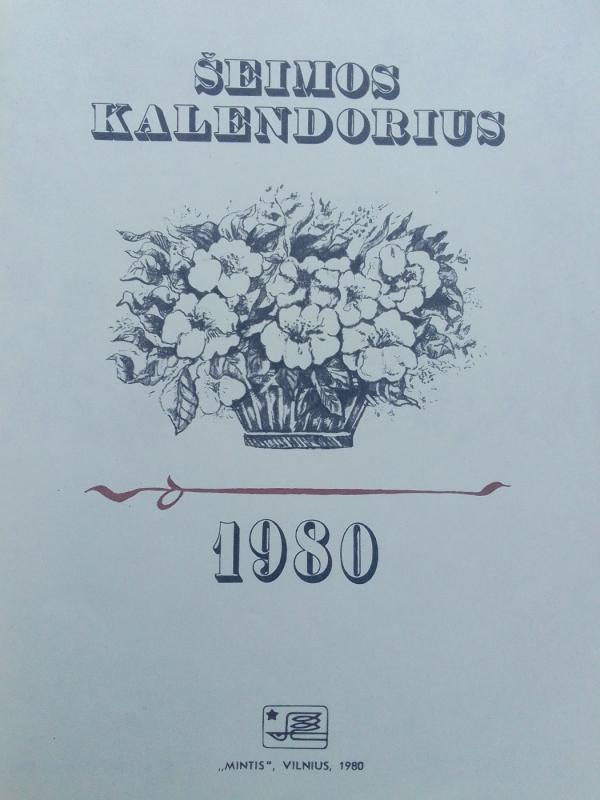 Šeimos kalendorius 1980 - Autorių Kolektyvas, knyga 3