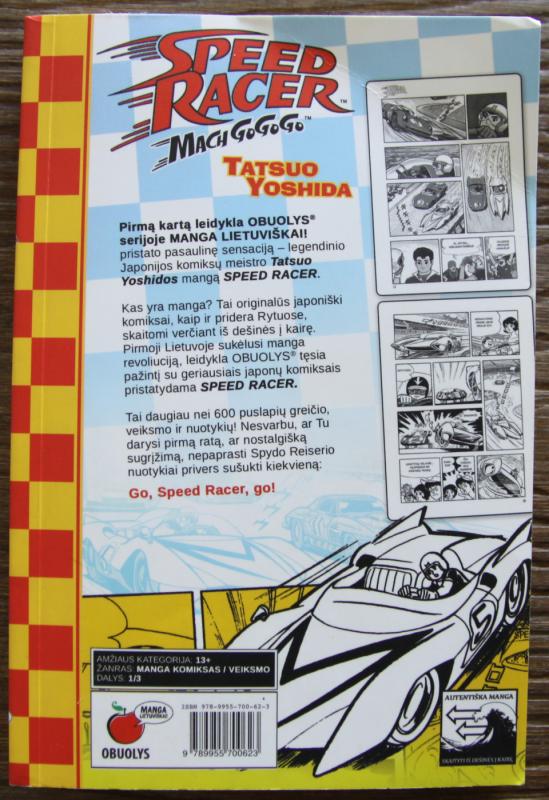 Speed Racer Mach Go Go Go 1 dalis - Tatsuo Yoshida, knyga 3