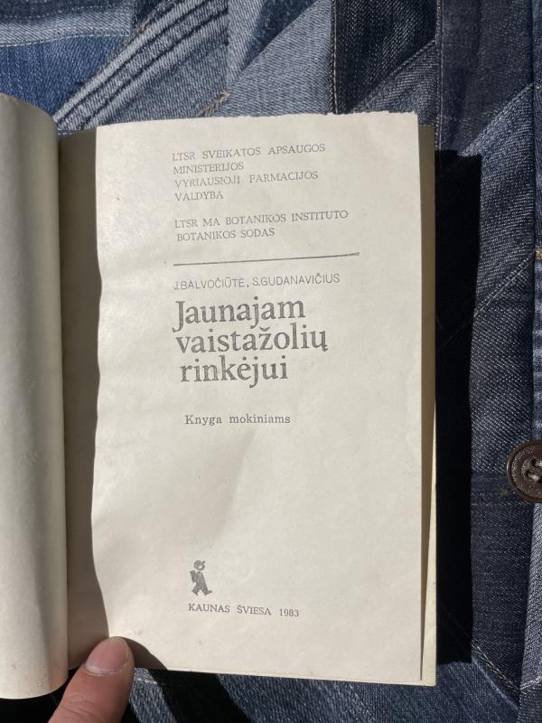 Jaunajam vaistažolių rinkėjui - J. Balvočiūtė, S.  Gudanavičius, knyga 2
