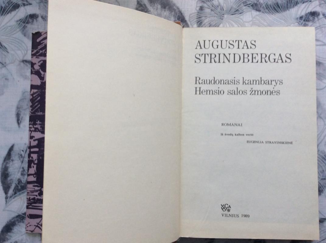 Raudonasis kambarys. Hemsio salos žmonės - Augustas Strindbergas, knyga 3