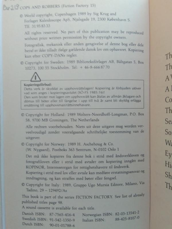 Cops and robbers - Peter Bullet, knyga 4