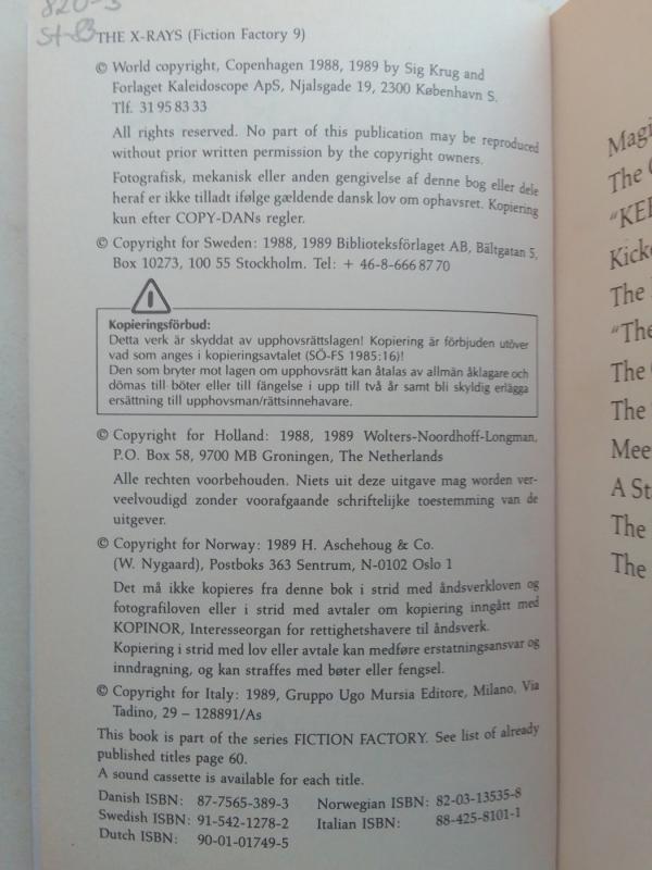 The X-rays - Jeff Starr, knyga 4