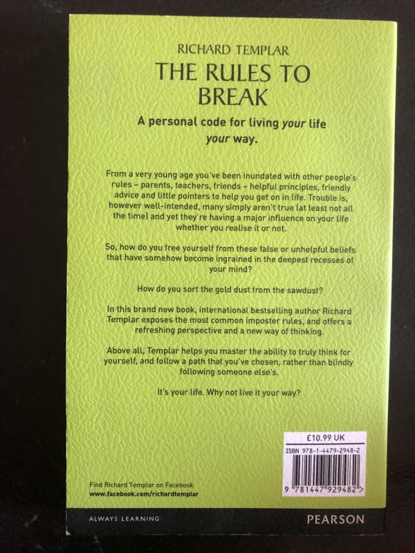 The Rules To Break - Richard Templar, knyga 4