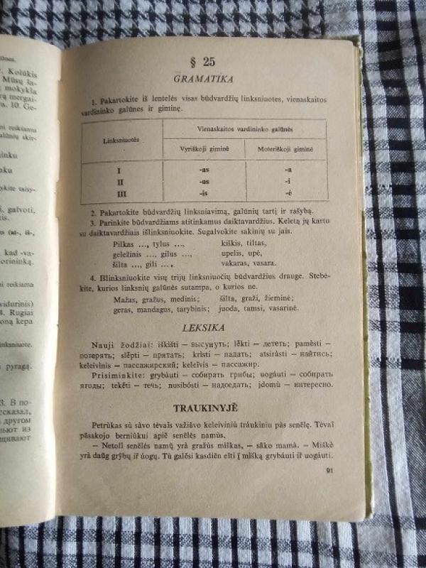 Lietuvių kalbos vadovėlis mokyklų dėstomąja rusų kalba VI klasei - J. Aleksandravičius, knyga 5
