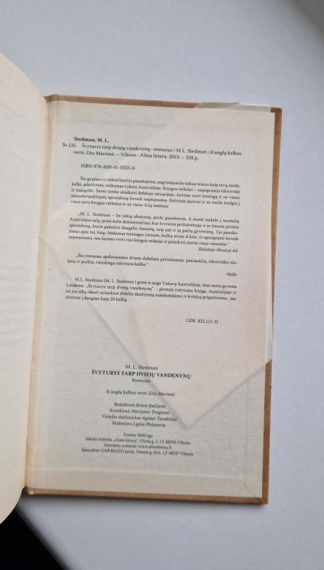 Švyturys tarp dviejų vandenynų - M. L. Stedman, knyga 3