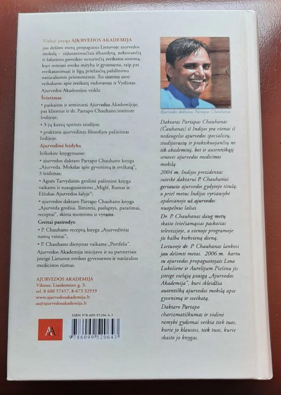 AJURVEDA GROŽIUI - Dr. Partap Chauhan, knyga 3