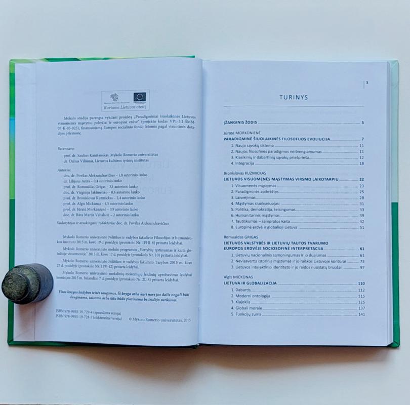 Lietuvos visuomenės mąstymo kaita Europiniame akiratyje - Povilas Aleksandravičius ir kiti, knyga 6