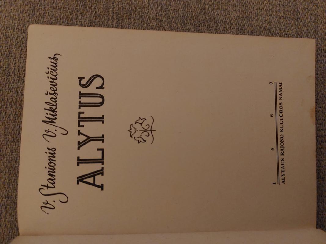 Alytus - V. Stanionis, knyga 3