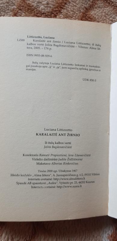 Karalaitė ant žirnio - Luciana Littizzetto, knyga 4