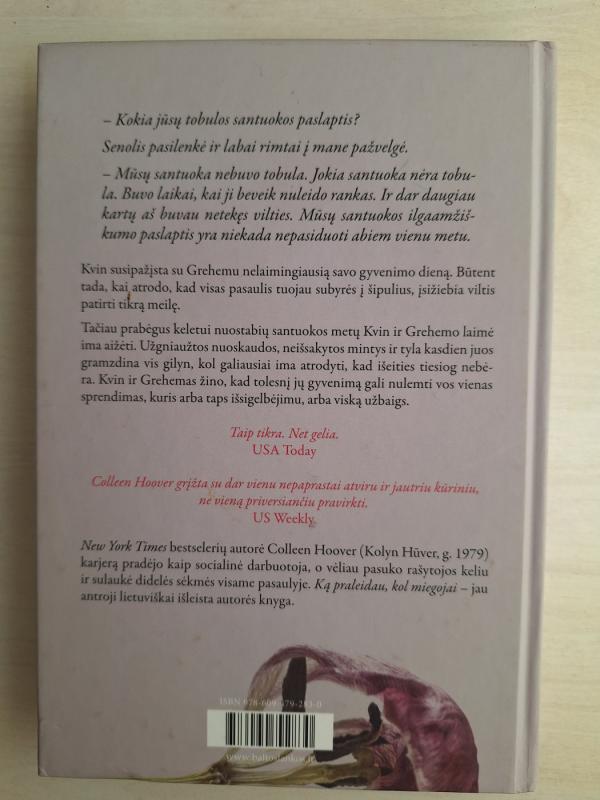 Ką praleidau, kol miegojai - Colleen Hoover, knyga