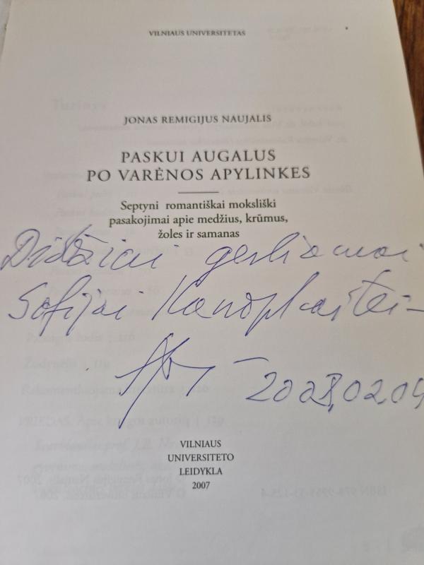 Paskui augalus po Varėnos miškus - Naujalis J. R., knyga 3