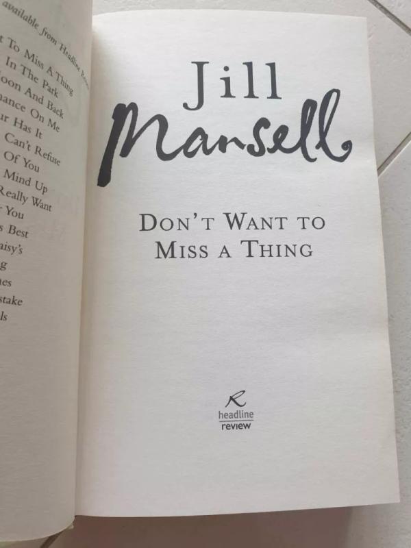 Don't Want to Miss a Thing - Jill Mansell, knyga 4