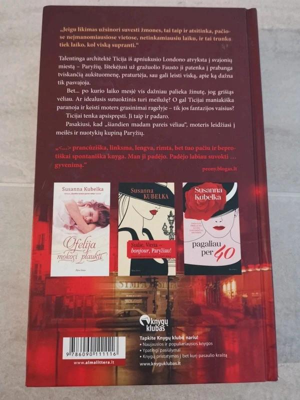 Šiandien madam pareis vėliau - Susanna Kubelka, knyga 3